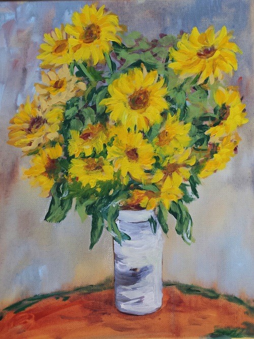 monet-sunflowers