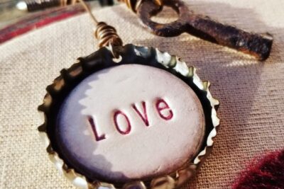 DIY Embroidery Hoop Valentine Decor #LOVE